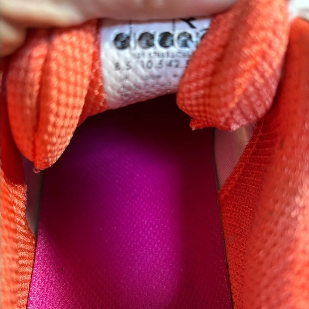 Diadora  White and Pink pickleball Shoes - Picture 8 of 8